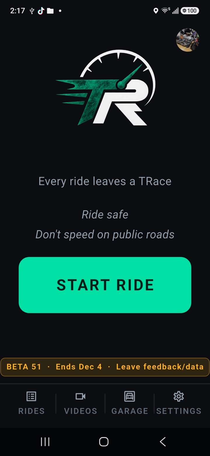 Start a ride